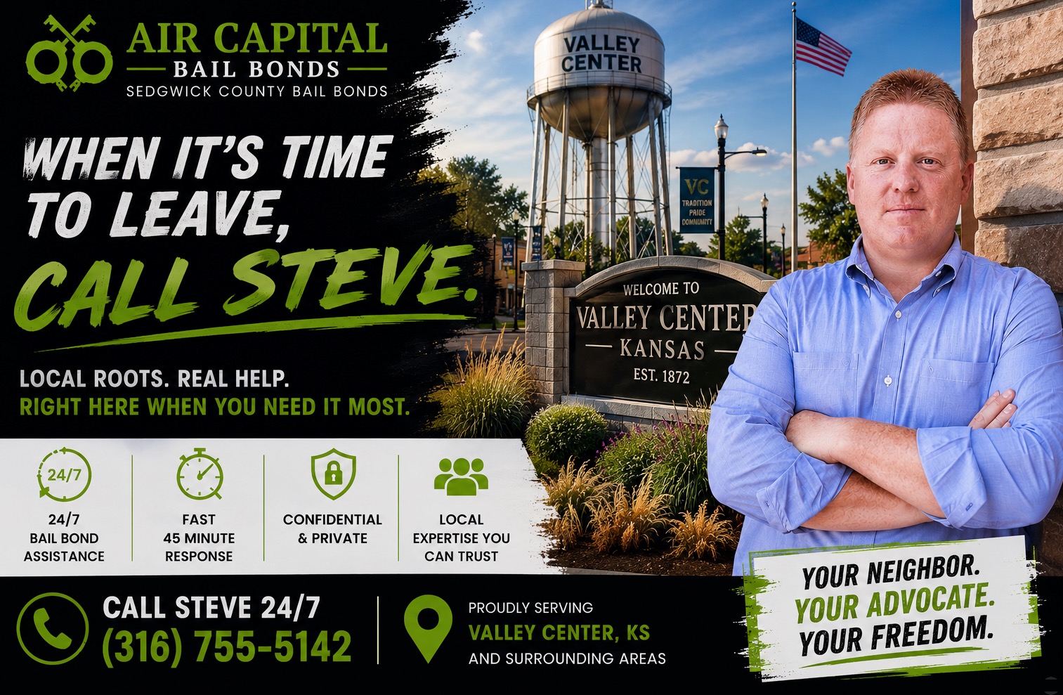 valley center kansas bail bonds banner